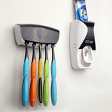 【天天特价】全自动挤牙膏架器带防尘牙刷架韩国懒人挤牙膏器套装