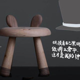 新款日式卡通创意实木小矮凳可爱圆凳子换鞋凳儿童板凳椅环保包邮