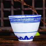 包邮二罡盅三罡盅小茶盅小酒杯酒盅老式龙纹釉下彩景德镇陶瓷餐具