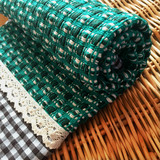 四季时尚防滑全棉手工编织沙发垫坐垫沙发巾沙发套 翡翠绿沙发垫