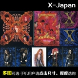 现代装饰画X-Japan日本重金属乐队hide Yoshiki怀旧复古海报定做
