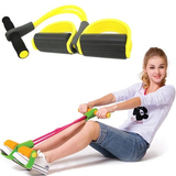 包邮动感脚蹬健身阻力拉力器 乳胶管脚踏拉力绳 瘦身美体室内运动