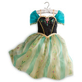 童装 女童宝宝美国正版迪士尼公主冰雪奇缘安娜加冕连衣裙礼服裙