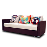 多功能储物沙发床 可折叠可拉伸可拆洗三人沙发床 2米布艺沙发