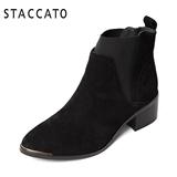 Staccato/思加图冬季专柜同款时尚粗跟女靴英伦粗跟短靴9XY01DD5