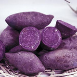 新鲜农家自种紫薯紫色番薯有机紫薯紫色地瓜五斤装不包邮