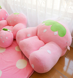 日本粉红草莓卡通儿童沙发椅 懒人沙发椅 沙发组合 成人 可拆洗