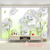 无缝现代简约立体花卉时尚壁画卧室客厅沙发温馨背景墙纸大型壁纸
