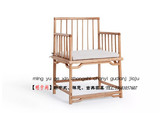 老榆木禅意梳背椅免漆茶桌椅现代新中式扶手靠背餐桌椅会所楼家具
