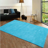 现代简约 时尚印度进口手工羊毛加丝客厅卧室沙发纯色地毯床边毯