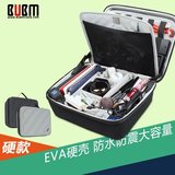 热BUBM手提硬壳EVA大容量电源包数码配件收纳盒防水防震硬壳收纳