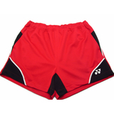 YONEX红色尤尼克斯男款羽球服运动短裤YY正品15010-688
