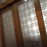静电玻璃贴膜客厅中式窗户贴纸不透明阳台厨房移门卧室复古玻璃贴