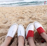 澳洲代购TASMAN 板鞋开口笑小宋佳同款一脚蹬增高小白鞋小球鞋