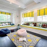 时尚简约客厅地毯茶几沙发地毯 欧式美式卧室床边长方形地毯定制
