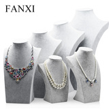 FANXI凡西冰花绒人像脖子首饰项链展示架模特珠宝展示道具RX021