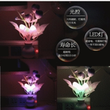 玫瑰创意花瓶 led小夜灯 光控感应灯 节能七彩蘑菇灯  情人礼物