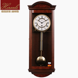 德国hermle赫姆勒原装进口赫姆勒客厅实木机械挂钟欧式复古壁钟