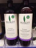澳洲直邮 Sukin洗发水 +护发素500ML植物蛋白滋养脆弱开叉护理