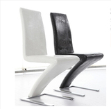 美人鱼餐椅简约时尚宜家黑白色椅子皮艺椅客厅餐桌椅特价