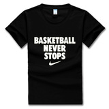 篮球永不息熄 basketball never stops詹姆斯林书豪短袖T恤男女款