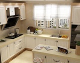 广州整体橱柜定做欧式厨柜门板 简约现代厨房灶台石英石台面定制