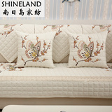 南日岛简约现代全棉沙发垫布艺四季防滑坐垫子沙发套罩巾客厅定做