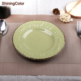 创意欧式陶瓷器餐具盘子浮雕碟子西餐盘碟菜盘点心盘子下午茶盘