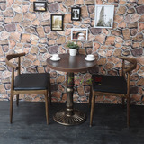高端茶餐厅桌椅组合 复古西餐 咖啡厅桌子 奶茶店甜品店冷饮椅子