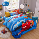 Disney/迪士尼纯棉儿童四件套 汽车总动员被套 儿童床上用品男孩