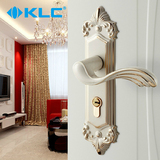 德国KLC 欧式室内机械房门门锁 卧室实木门卫生间锁具把手象牙白