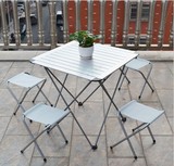 户外折叠桌椅套装 铝合金折叠桌椅便携式餐桌 烧烤桌 野餐桌包邮