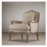 特价美式布艺高档麻布做旧沙发双人实木复古沙发法式仿古沙发定制