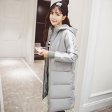 秋冬季韩版新款时尚棉衣女加厚修身棉袄外套中长款学生羽绒棉服潮