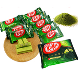 日本进口零食雀巢Nestle kitkat 抹茶巧克力夹心威化饼135g12枚