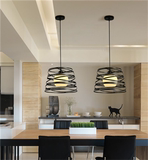 客厅吊灯创意后现代简约个性艺术铝材圆圈圆形环形卧室餐厅灯