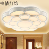 客厅 吸顶灯简约现代LED梅花型遥控卧室餐厅圆形创意调光大厅灯具
