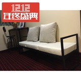 美式铁艺沙发床/简约小户型多功能床欧式两用双人可折叠1.8折叠床