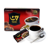 中原g7黑咖啡盒装速溶纯咖啡粉30克15小包特价正品越南进口