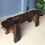 dengzi实木创意简约长条凳 长板凳休息木质长凳子休闲凳阳台家用