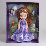 迪士尼Disney索菲亚公主 苏菲亚女孩儿童玩具 沙龙娃娃芭比娃娃