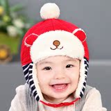 韩版冬款宝宝帽子 1-2岁男女童婴儿帽子宝宝保暖雷锋帽护耳帽包邮