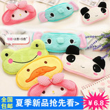 新品韩国卡通毛绒透气冰袋 可爱动物遮光睡眠觉冰敷护眼罩