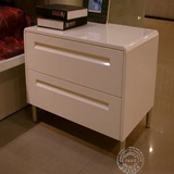 钢琴烤漆床头柜  白色 简约时尚床头柜定制 促销特价清仓巨划算