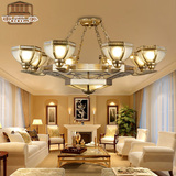DHM欧式全铜吊灯复古客厅灯具 地中海风格纯手工铜质灯饰 特价