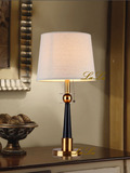 台灯美式欧式灯具灯饰 客厅卧室书房布罩 仿铜复古创意