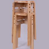 木头凳子小椅子实木成人圆凳现代简约高脚凳吧凳餐桌凳吧台椅板凳