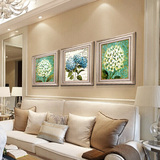 现代装饰画餐厅壁画欧式客厅沙发背景墙画卧室挂画美式乡村绣球花