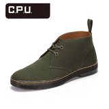 C.P.U.Dr.Martens春季新品经典款帆布休闲鞋男款平底舒适沙漠靴