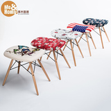 择木宜居 实木伊姆斯餐椅 创意咖啡厅简约休闲椅子现代设计师凳子